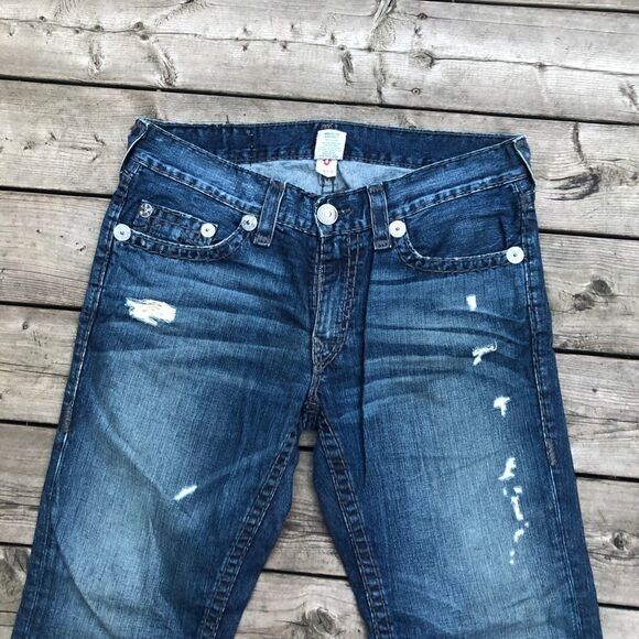 Vintage True Religion Jeans Size 36 BOBBY SUPER T Blue - Picture 9 of 9